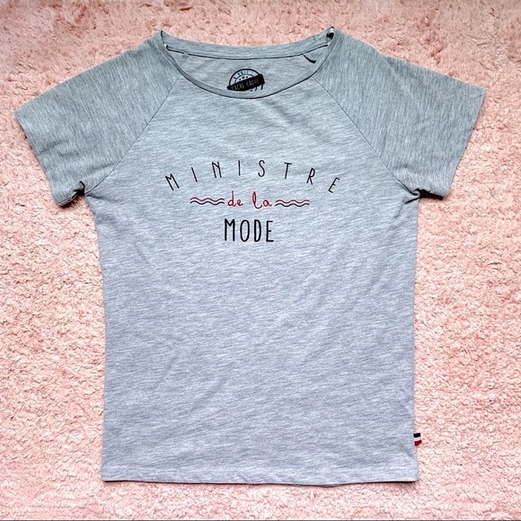 MINISTRE DE LA MODE GREY T-SHIRT - Picture 2 of 3